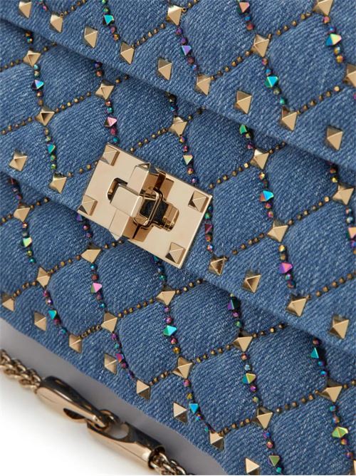 Blue stretch-cotton denim signature Rockstud Valentino Garavani | 4W2B0123ARNYG7